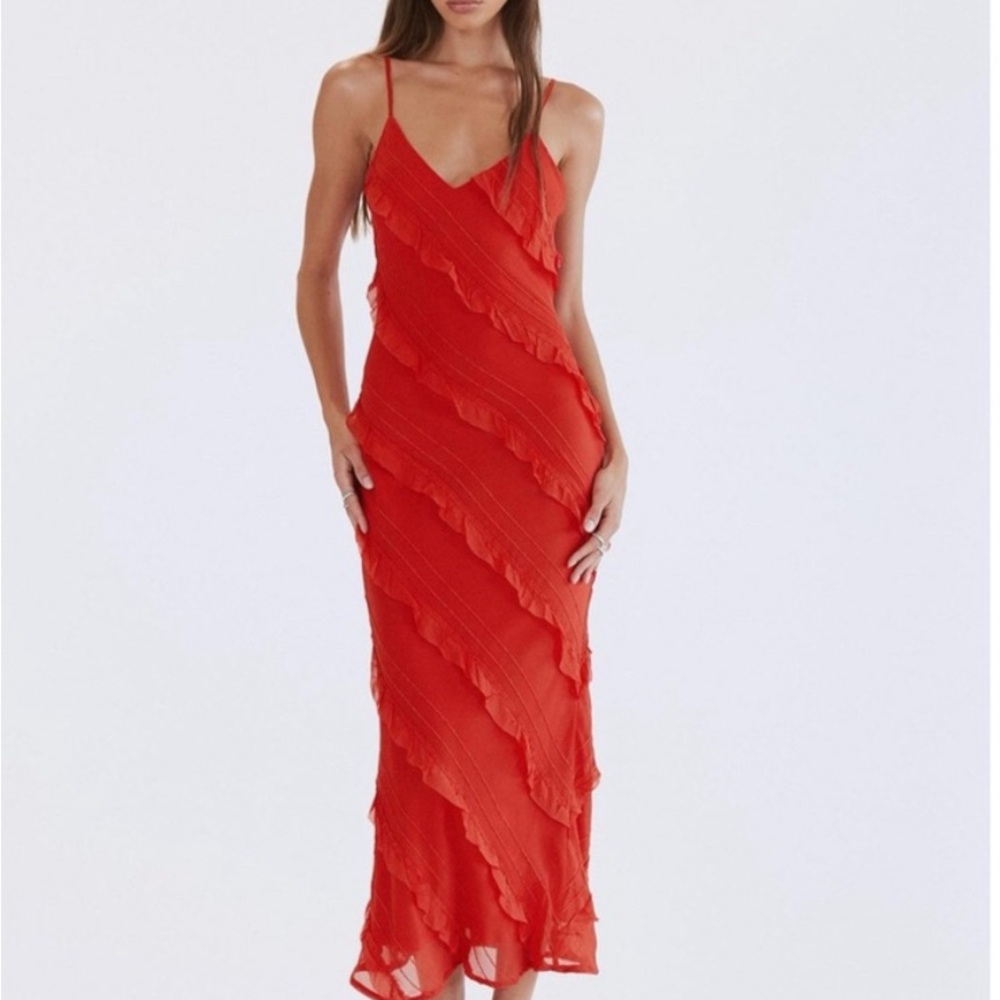 Princess Polly Vibrant Red Maxi Dress